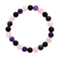 HZHRony Healing Crystal Stone Beads Bracelet Irregular Gemstone Beaded Bracelets For Women and Men Anxiety Relief Yoga Bracelet Jewelry Gifts 7 Inch - color: Rose Quartz