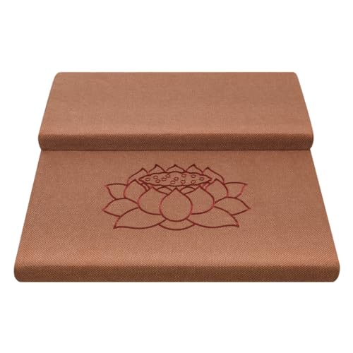 Square Meditation Cushion Mat Set with Washable Cotton Linen Cover, Larger Thick Yoga Mat Bolster Floor Pillows Seating for Adults Upgraded Meditation Accessories yellow-60 * 5cm - color: Yellow, size: 60*5cm