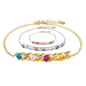 callie Personalized Women Bracelet, Family Bracelet Mother's Day Birthday Gifts for Mom Grandma Wife - color: Family Birth Stone-2