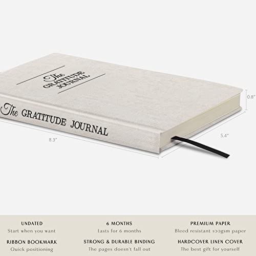 The Gratitude Journal : Five Minutes a Day for More Happiness, Positivity, Affirmation, Productivity, Mindfulness & Self Care - A Simple Effective Undated Daily Guide Planner for Women & Men (Beige) - color: Beige