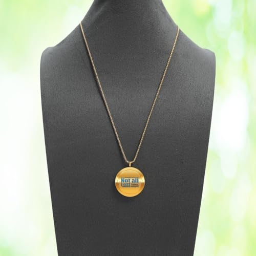 Aromatherapy Diffuser Necklace-alphabet Essential Oil Necklace,Aromatherapy Diffuser Pendant For Men and Women,Portable,Suitable for Yoga,Meditation,Travel,Stress Relief Gift(Gold 30mm) - color: Alphabet Gold