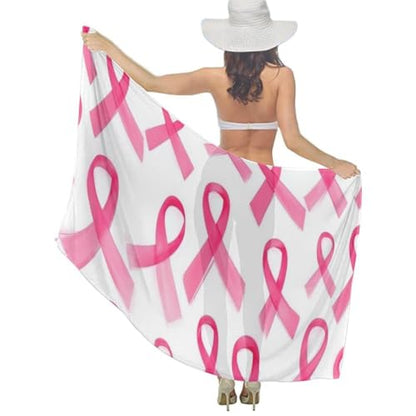 Fashion Travel Swimwear Bikini Wrap All Seasons Chiffon Scarf Beach Yarn Shawl - color: Color973