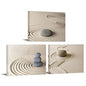 Apicoture Zen Stone Canvas Wall Art Zen Stone Sand Prints Canvas Art Calm Peaceful Still Life Wall Art for Spa Room Decor Framed 12x16inchx3pcs