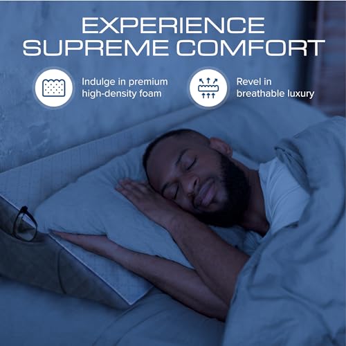 Kolbs Bed Wedge Pillow for Sleep Apnea, FSA Eligible Acid Reflux, and Back Pain Relief, with Chic Jacquard Cover - Headboard Wedges for Sleeping (King Headboard Wedge Pillow - 76") - size: King Headboard Wedge Pillow - 76"