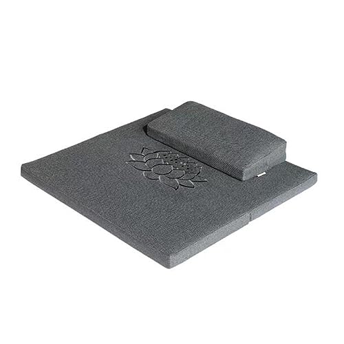 Meditation Cushion,Yoga Meditation Floor Pillow,Large Square Sitting Cushion Suitable For Sitting On The Floor - color: Gray