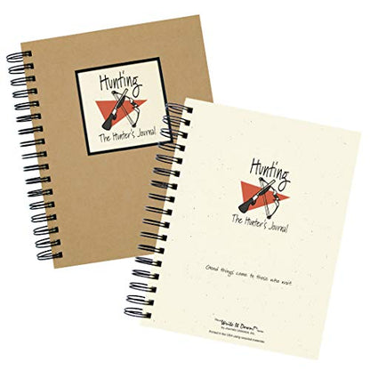 Write it Down series by Journals Unlimited, Guided Journal, Hunting, The Hunter's Journal, Full-size 7.5"x 9", Kraft Hard Cover, Made in USA