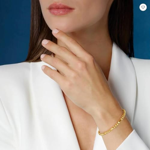 Stainless Steel Bamboo Design Bracelet Titanium Steel Bangle - color: Water Gold