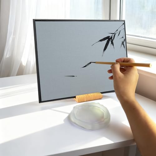 Zen Buddha Water Drawing Board with Meditation Drawing Breathing Instruction and Mini Singing Bowl, Zen Water Painting Set for Relaxing, Mindfulness Practice, Unique Gifts for Men and Women