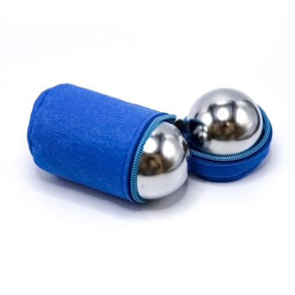 2.1-inch Stainless Steel Baoding Balls – Hand Exercise & Meditation Tools for Stress Relief, Office or Home Use (Without Bell Sound)