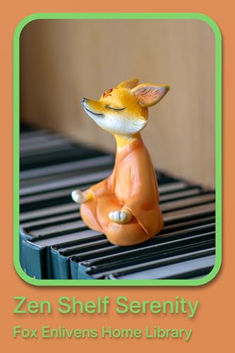 Zen Fox Figurine, Meditating Fox Buddha Statue for Home Decor, Living Room, Yoga & Meditation Accent, Shelf, Table, Desk Decor, Outdoor Garden Decor, Gifts for Women