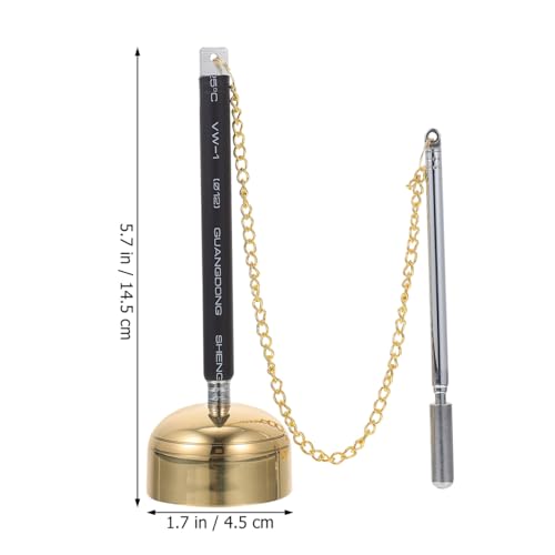 NOLITOY Flexible Chime Buddhist Supply Temple Instrument for Meditation Yoga and Rituals Portable Brass Handheld Bell with Crisp Sound Ideal for Spiritual Practice and Home Decor