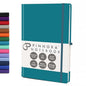 Teal 5.95"x8.45" Notebook – Everyday Journal Note Book & Monthly Planner, 192 Pages, Notebooks for Education, Office & Travel, Durable Cover, Smooth Paper, Ideal Lined Note Pad - color: Teal