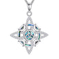 Witch Knot/Trinity/Triple Moon Necklace S925 Sterling Silver Protection Jewelry Gifts for Women - style: Witches Knot