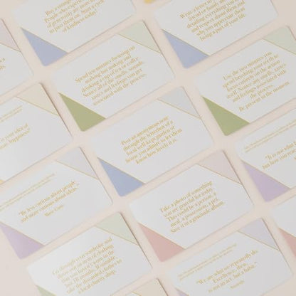 Mind Cards | 45 Cards for Daily Rituals, Gratitude & Journaling for Men and Women | Simple Steps to Positive Habits, Self Care for Busy Lives & Careers