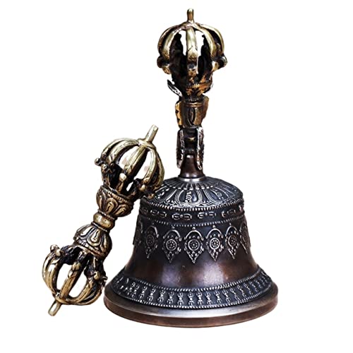 Hand Bell, Buddhist Meditation Bell And Dorje Set