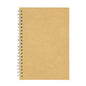DSTELIN Soft Cover Spiral Notebook Journal, Coofficer Blank Sketch Book Pad, Wirebound Memo Notepads Diary Notebook Planner with Unlined Paper, 100 Pages/ 50 Sheets, 7.5 "x 5.1" (Brown)
