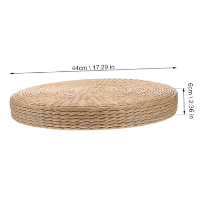 Thickened Meditation Mat Woven Seat Pad Yoga Meditation Cushion Floor Pillow for Women