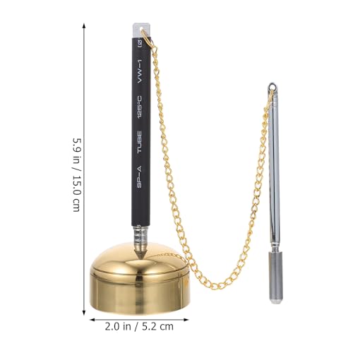 VOSAREA Tingsha Bell Buddhist Chime Meditation Chime Bells Buddhist Lucky Symbols Tingsha Cymbals Temple Dharma Ritual Utensil - size: 15X5.2X5.2CM