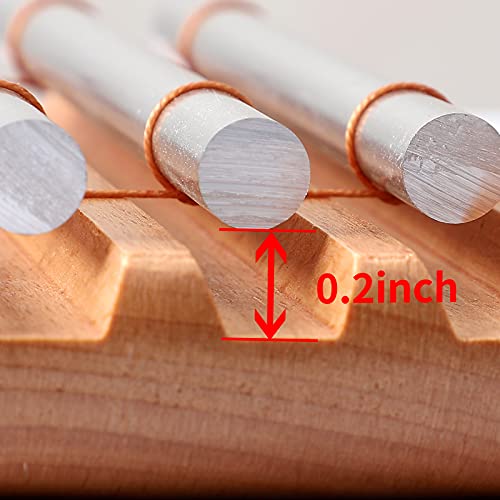 Vilihkc Energy Chime Percussion Hand Bell Meditation Chimes Teacher Tools Reminder Tuned Energy Chimes Music Instrument with Mallet for Classroom Prayer Yoga Music Gift(3 Tone) - color: 3 TONE