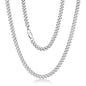 Chain for Men Stainless Steel Cuban Link Chain Necklace Silver Toned Mens Necklaces 18, 20, 22, 24, 26 Inch - size: 18 Inches, style: 6mm width-stainless steel