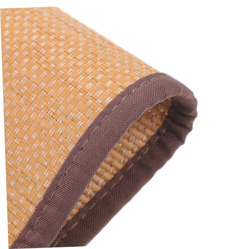 ULTECHNOVO Natural Woven Meditation Cushion Thick Floor Seat Mat for Yoga and Home Handmade Tatami Style Cooling Seat Pad and Smooth Surface for Comfortable Sitting