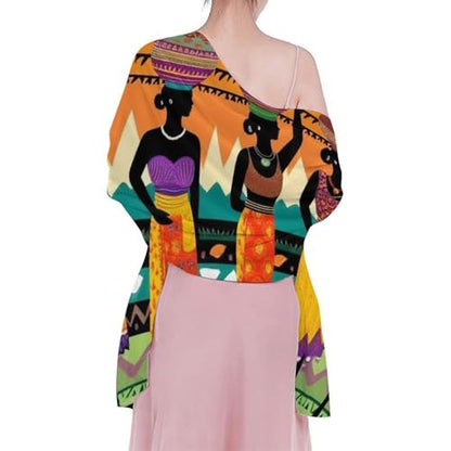 Women's Lightweight Long Scarf Thin Scarf Beach Headscarf Wimwear Bikini Wrap - color: Color641