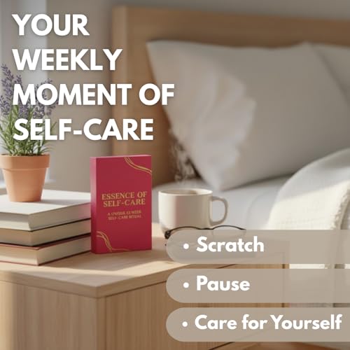 Self-Care Scratch-Off Activity Cards – 52-Week Wellness Challenge Deck for Mindfulness, Stress Relief & Self-Love Rituals, 4.7 x 2.8 Inches - style: Self Care