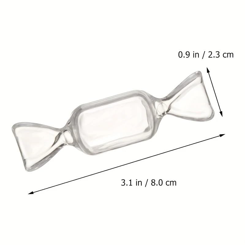 5PCS candy shaped mini transparent jewelry box,earring storage,used for accessories,pill organizers,and travel essentials, 5PCS