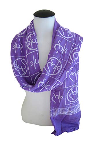 OMA® Om Sign Prayer Meditation Yoga Shawl Large Scarf - XL SIZE