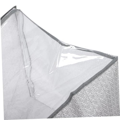 Zerodeko Multi Functional Large Storage Bag with Zipper for Clothes Blankets and Luggage Versatile Organizer for Home Travel and Moving Arrow Design for Closet