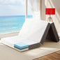 Hanherry 4 Inch Foldable Mattress Queen Size, Tri-Folding Portable Memory Foam Topper Floor Bed with Storage Bag, Washable Cover for Travel, Camping, RV, Guest - size: Queen (79 × 59 inch)