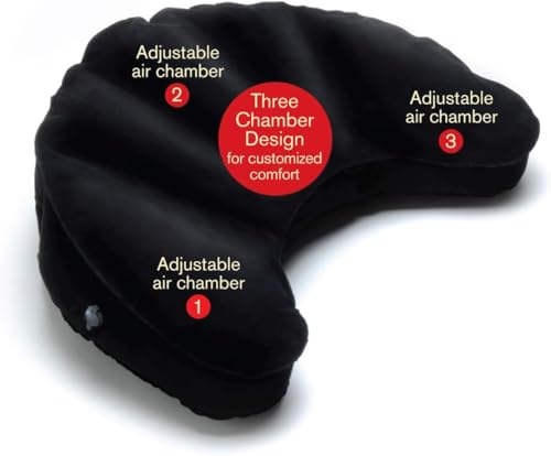 Air Meditator Inflatable Meditation Cushion and Travel Pillow – Meditate on Air in Total Comfort with Adjustable Three-Chamber Design for Enhanced Posture and Portability