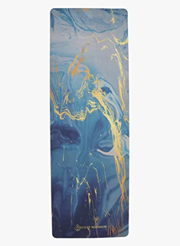 Shakti Warrior TPE Yoga Mat - Artist Designed, Premium eco friendly mats, Non Slip, Non toxic, Great For Regular & Hot Yoga, Pilates and Workouts (72 inch x 24 inch x 6mm thick) - color: Ajna