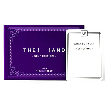 {THE AND} Self Love Edition - 199 Self Reflection Cards to Improve Self Awareness - Self Care Question Card Deck to Prompt Mindfulness & Meditation - Explore Identity for Women & Men By The Skin Deep