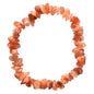 Zenergy Gems Charged Premium Natural Crystal Chip Bead Bracelet + Moroccan Selenite Charging Crystal [Included] - color: Beautiful Sunstone