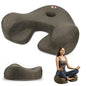 Meditation Cushion, Yoga Cushion for Meditation - Cross Leg Floor Pillow for Meditator at Home, Ergonomic Comfortable Memory Foam Zafu Relieves Numbness Tailbone & Hip Pain from Long Sitting.