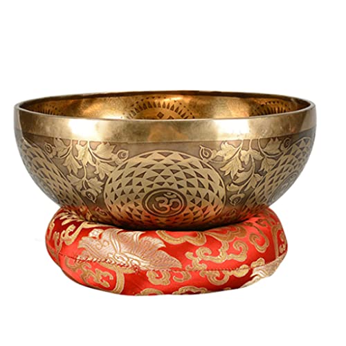 Copper Bowl Tibetan Singing Bowls Meditation Sound Bowl Handmade Bowl Sound Bowl Yoga Healing Copper Bowl Meditation Bowl Ornaments Bowl,A - color: A