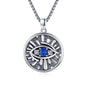 Evil Eye Necklace for Women 925 Sterling Silver, Protection Necklace with Blue Evil Eye Charm, Evil Eye/Lotus Pendant Jewelry, Birthday Christmas Gifts for Her - style: Blue Evil Eyes 11