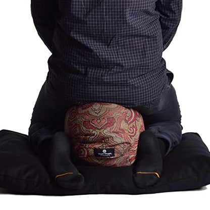 Hugger Mugger Zabuton Meditation Pillow and Harness (Olive)