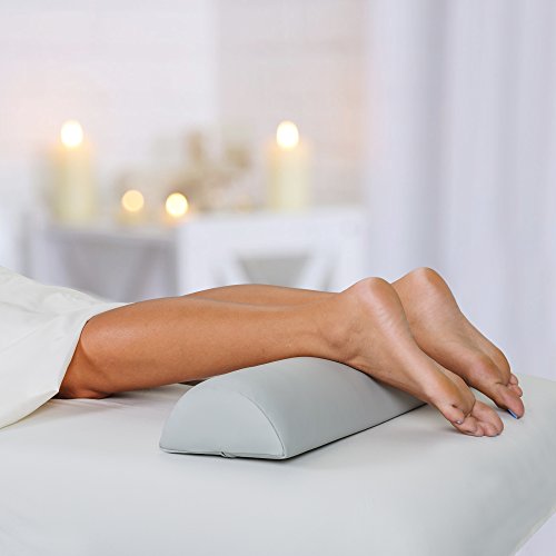 EARTHLITE Bolster Pillow Half Round – Durable Massage Bolster, 100% PU Upholstery incl. Strap Handle/Professional Quality for Massage Tables/Back Pain Relief - color: Burgundy