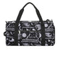 Skull Moon Sun Gothic Witch Board Seamless Black Large Capacity Portable Fitness Bag, Easy to Carry - color: skull moon sun Gothic Witch Board Seamless bl