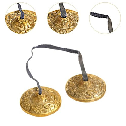 Tibetan Tingsha Chime Bells 6.5cm for Mindfulness Practice, C
