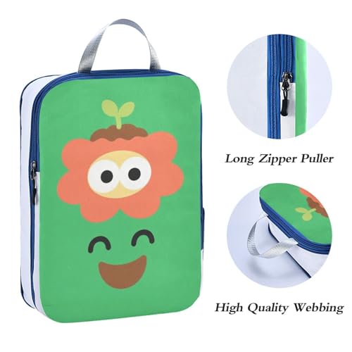Foldable 3 Piecing Packing Travel Bag Polyester Organizer Closet Storage, Gardening Satisfaction Look (3 Set) - color: Gardening Satisfaction Look