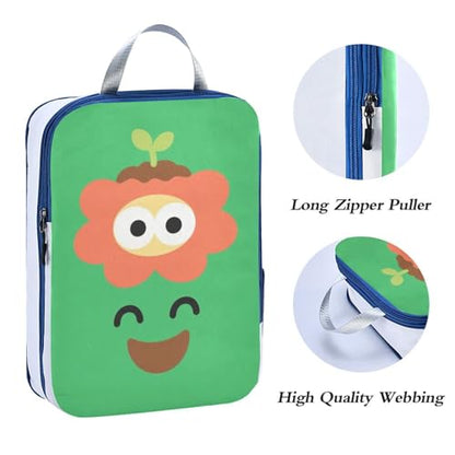 Foldable 3 Piecing Packing Travel Bag Polyester Organizer Closet Storage, Gardening Satisfaction Look (3 Set) - color: Gardening Satisfaction Look