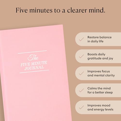 Intelligent Change: The Five Minute Journal - Daily Gratitude Journal for Happiness, Mindfulness, and Reflection - Undated Life Planner