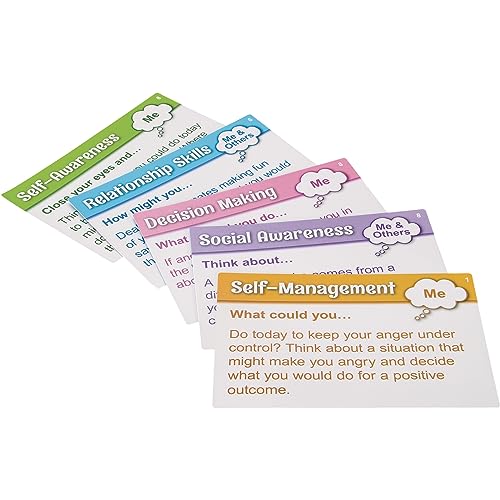 Really Good Stuff Mindfulness Activity Cards for Students - Set of 40 - Mindful Activities & Excercises to Grow Emotional Strength, Promote Growth Mindset, Focus, & Well Being