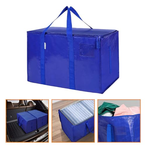 SOLUSTRE Storage Bag for Blankets and Quilts Zippered Organizer for Clothes and Bedding Design for Closet and Travel Capacity