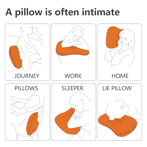 Lumbar Travel Pillow,Compact Adjustable Air Lumbar Support Pillow for Car Ride,Train or Airplane Trip,Versatile Inflatable Pillow for Backpacking Camping and Sleeping