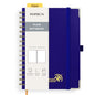 POPRUN Blank Spiral Journal Notebook, A5 Hardcover Sketch Books, 141 Pages Unlined Journals for Women Men, 120 GSM Plain Notebooks for Sketching, Drawing, Painting, 5.75'' x 8.25'', Royal Blue - color: Royal Blue, style: Plain
