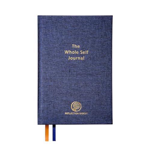 Whole Self Journal , Guided Journal - A5 Linen Bound, Minimalist, Daily Journaling - Wellness and Holistic Themed, Gratitude, Self-Help, Mindfulness, Healing , Self-Care Routine, Mental Health, Great for Gifting - Premium 120gsm Paper , 283 Undated Pages.